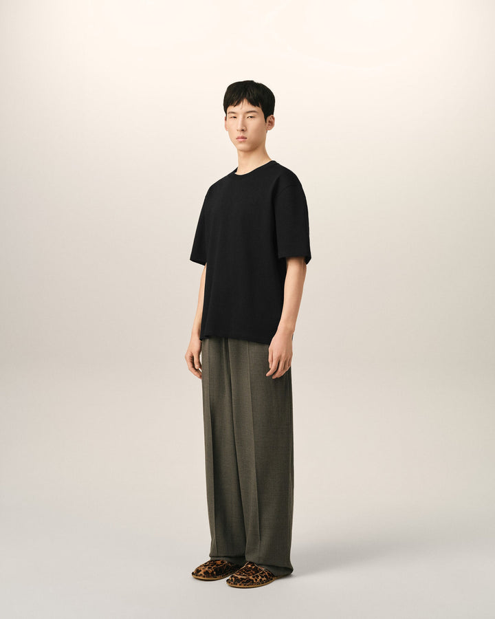 AMI PARIS – T-shirt Ami de Cœur embossé Noir