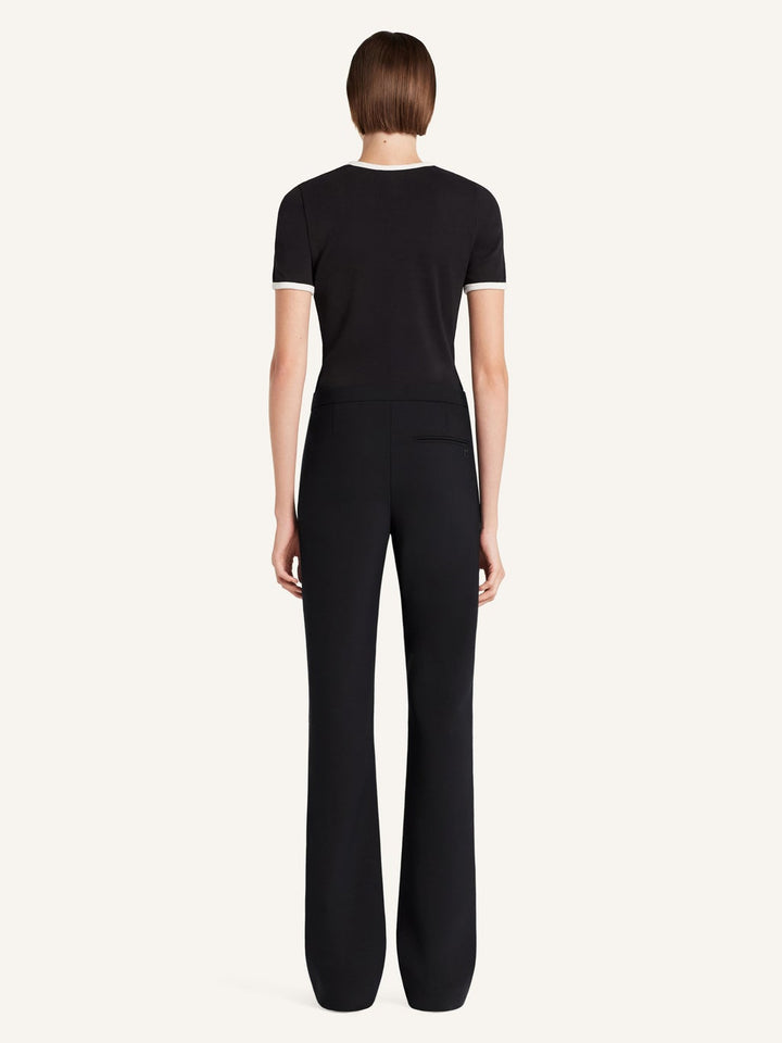 COURREGES - T-shirt Signature Contrast Noir / Blanc Héritage