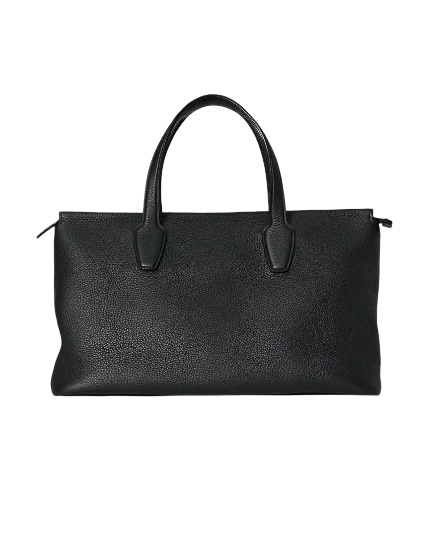 THE ROW - Sac Marcel en cuir Noir