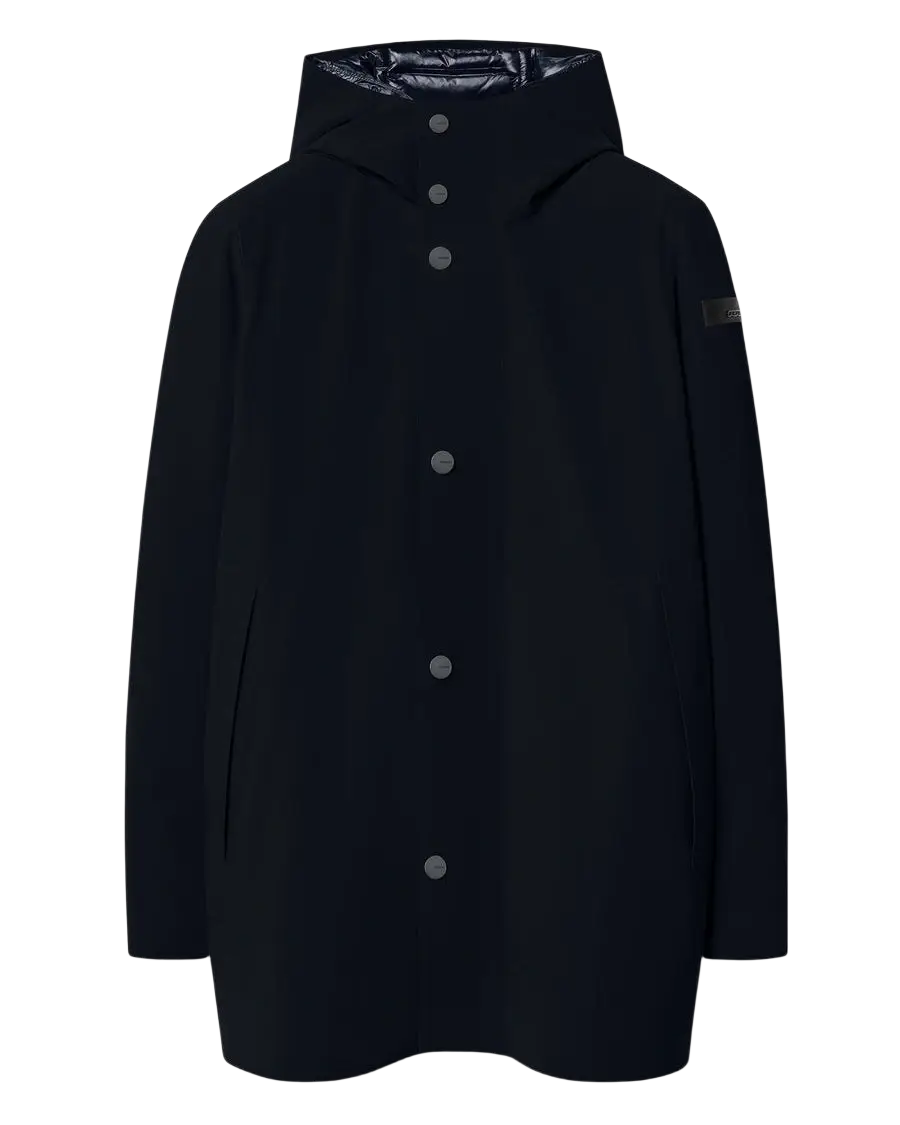 RRD - Parka mi-longue Surflex Winter Down Under Floating Bleu-noir