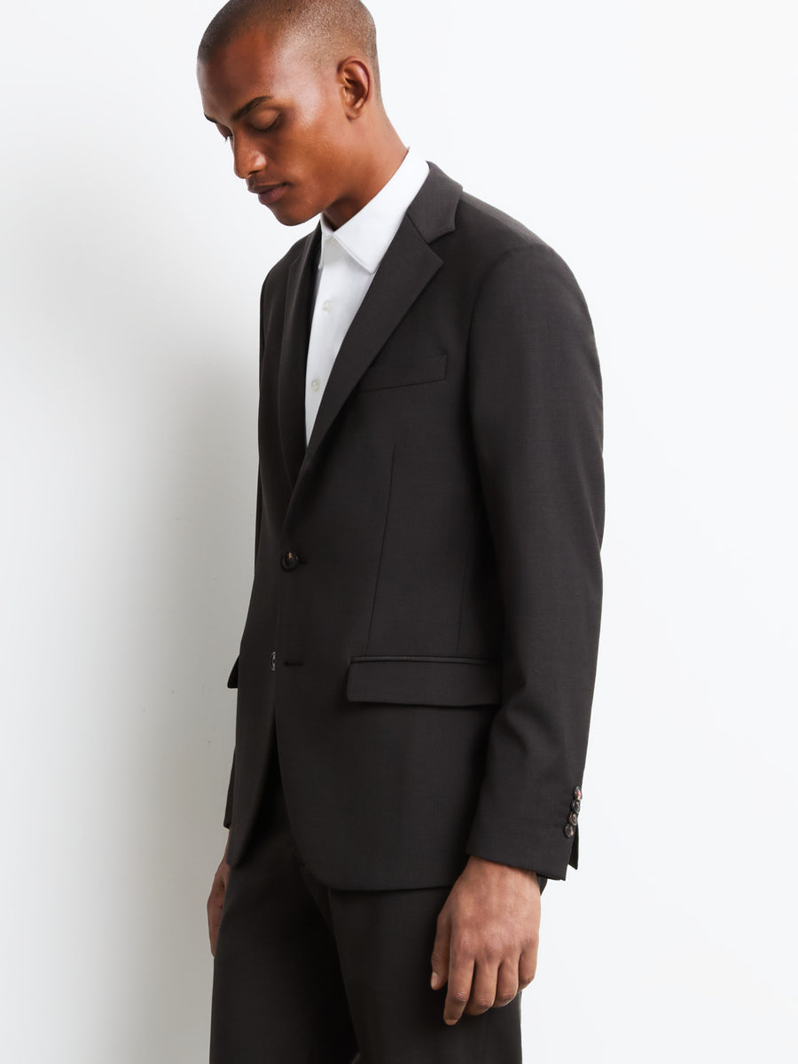 RRD - Blazer Terzitel en laine technique stretch Marron