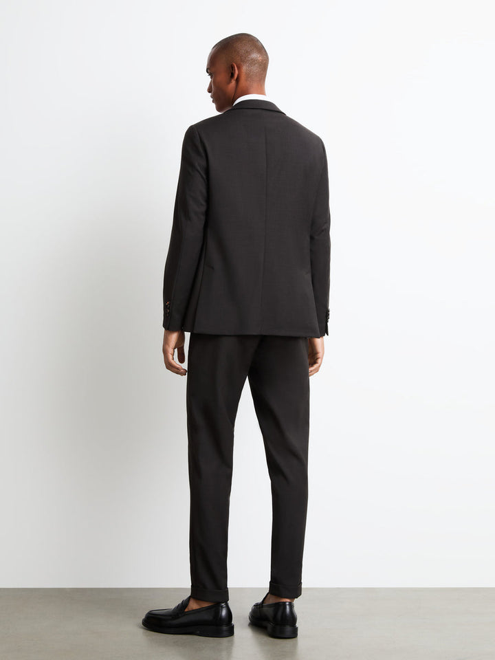 RRD - Blazer Terzitel en laine technique stretch Marron