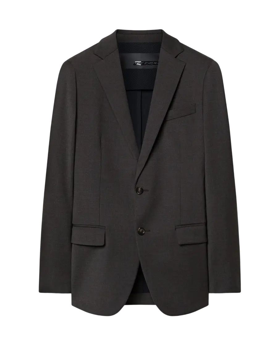 RRD - Blazer Terzitel en laine technique stretch Marron