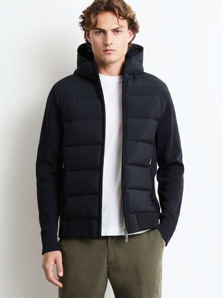 RRD - Veste hybride New Amos à capuche Bleu-noir