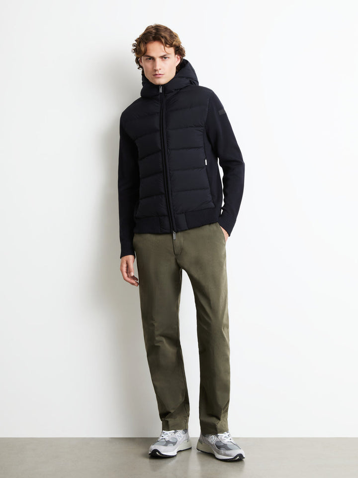RRD - Veste hybride New Amos à capuche Bleu-noir