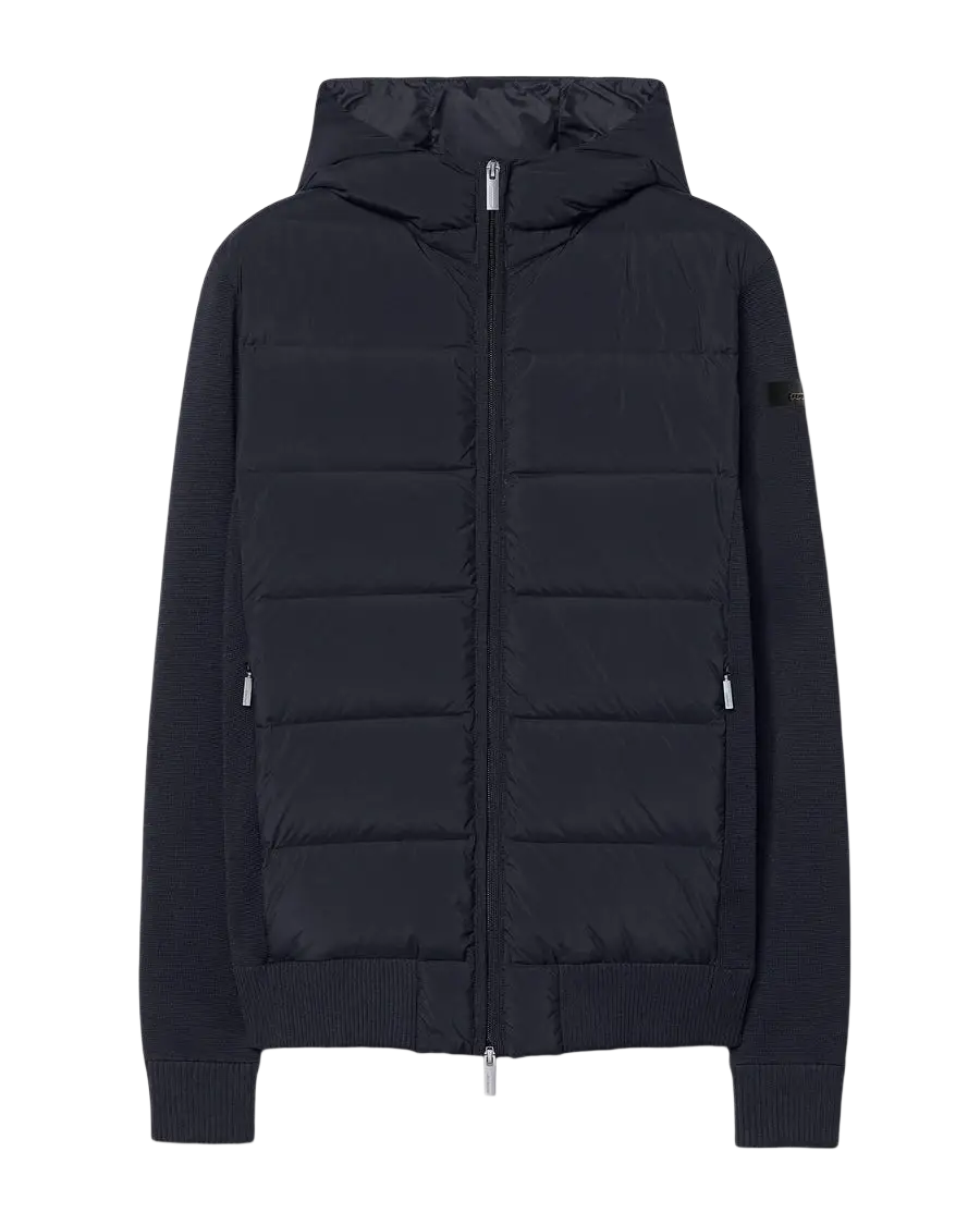 RRD - Veste hybride New Amos à capuche Bleu-noir