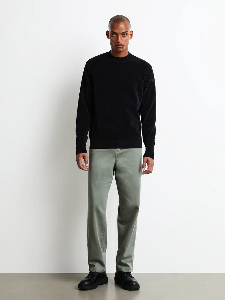 RRD - Pull ras du cou Velvet Round Knit Bleu noir