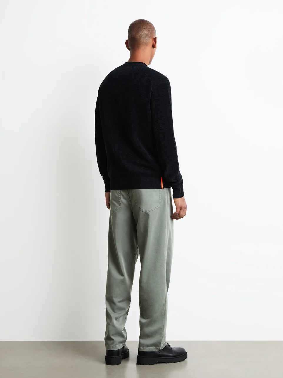 RRD - Pull ras du cou Velvet Round Knit Bleu noir