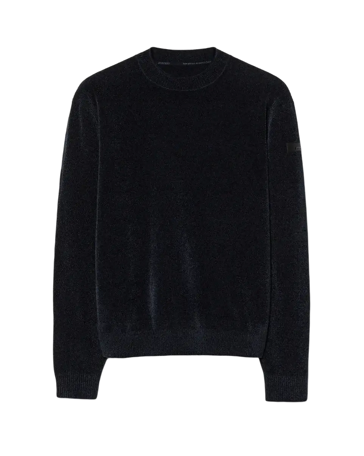 RRD - Pull ras du cou Velvet Round Knit Bleu noir