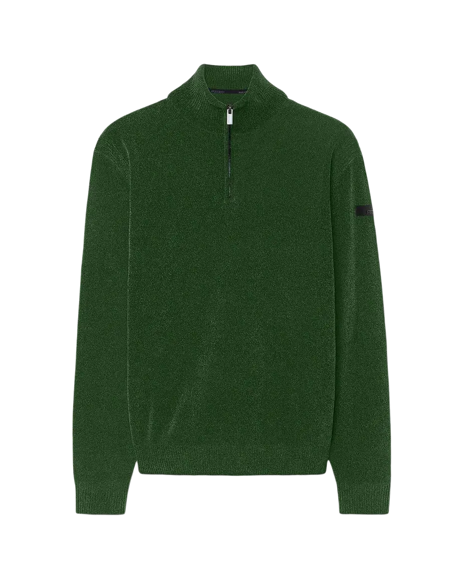 RRD - Pull Velvet Half Zip Vert forêt