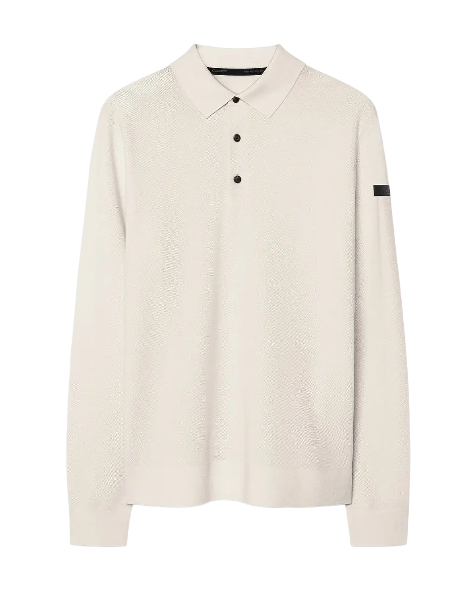 RRD - Polo manches longues en maille piquée Blanc