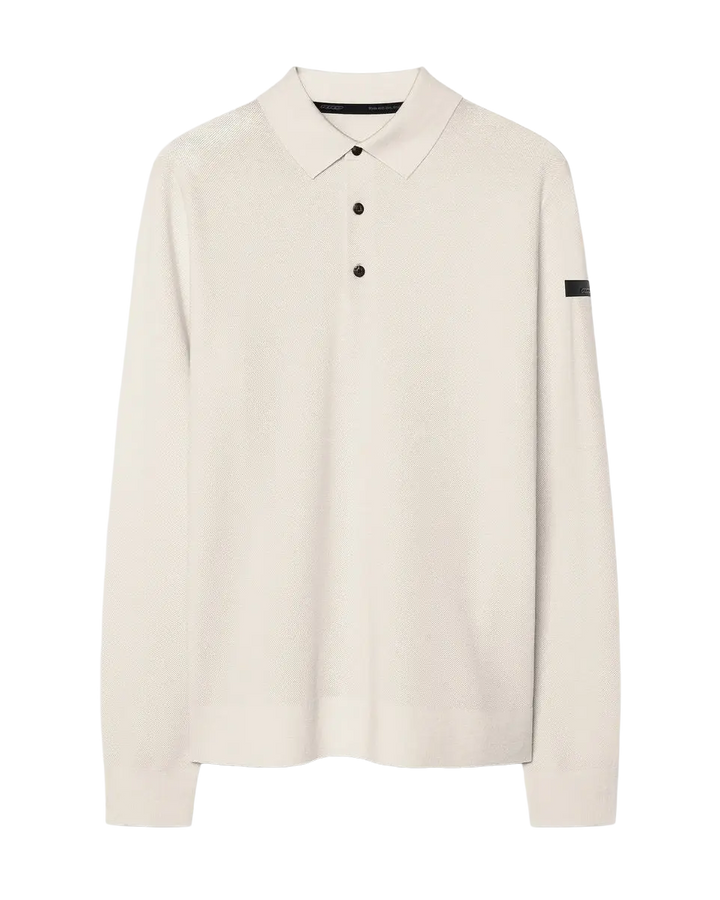 RRD - Polo manches longues en maille piquée Blanc