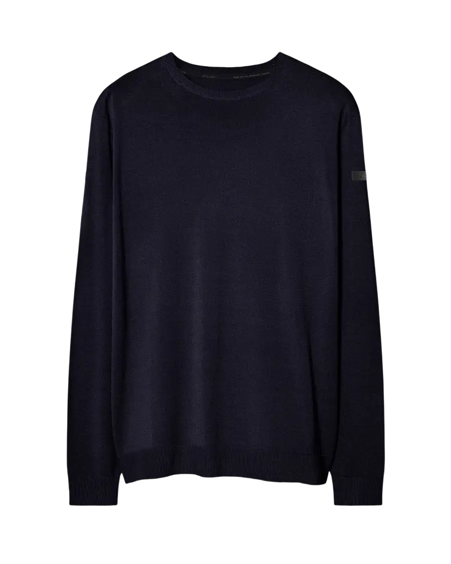 RRD - Pull col rond Maxell Bleu-noir