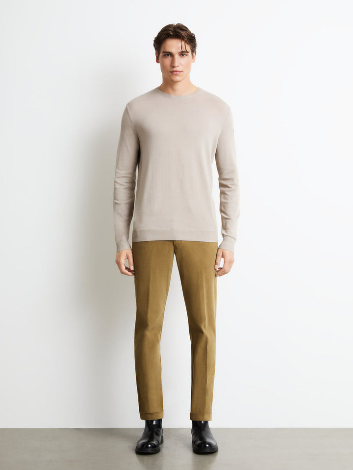RRD - Pull col rond Maxell Blanc sable
