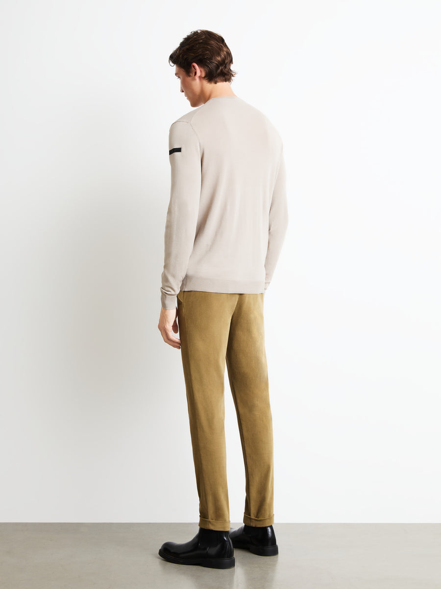 RRD - Pull col rond Maxell Blanc sable