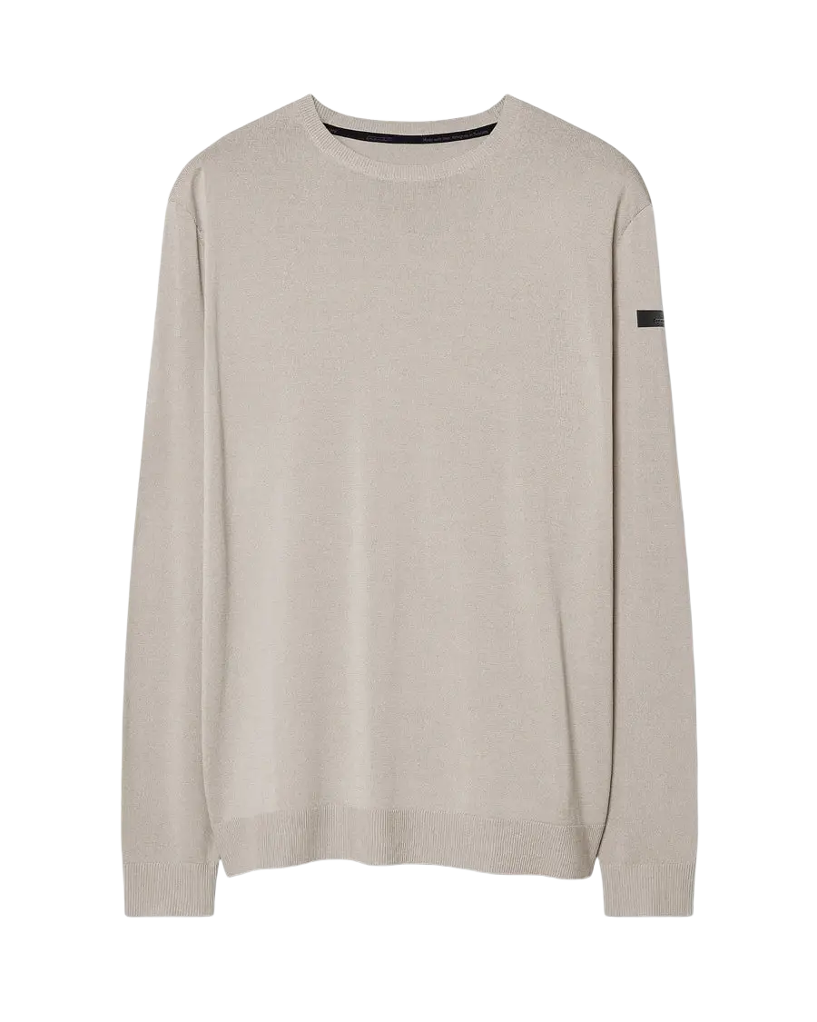 RRD - Pull col rond Maxell Blanc sable
