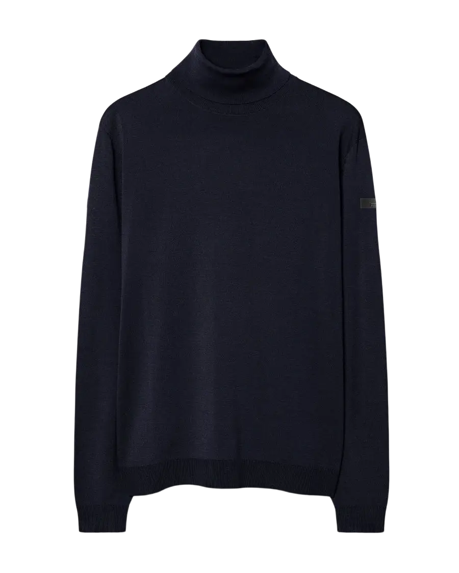 RRD - Pull col roulé Maxell Bleu-noir