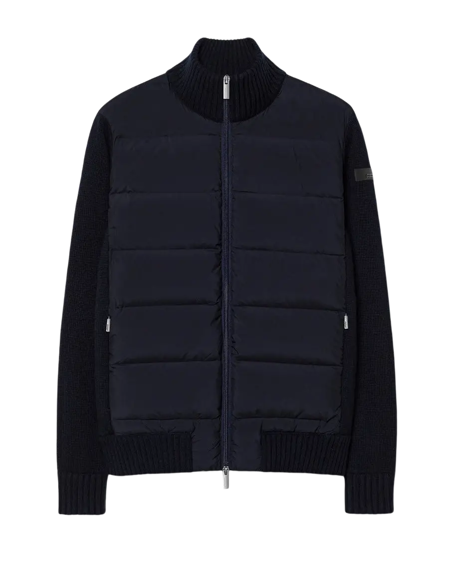 RRD - Veste hybride Wool Cash 7 en laine, cachemire et duvet Bleu-noir