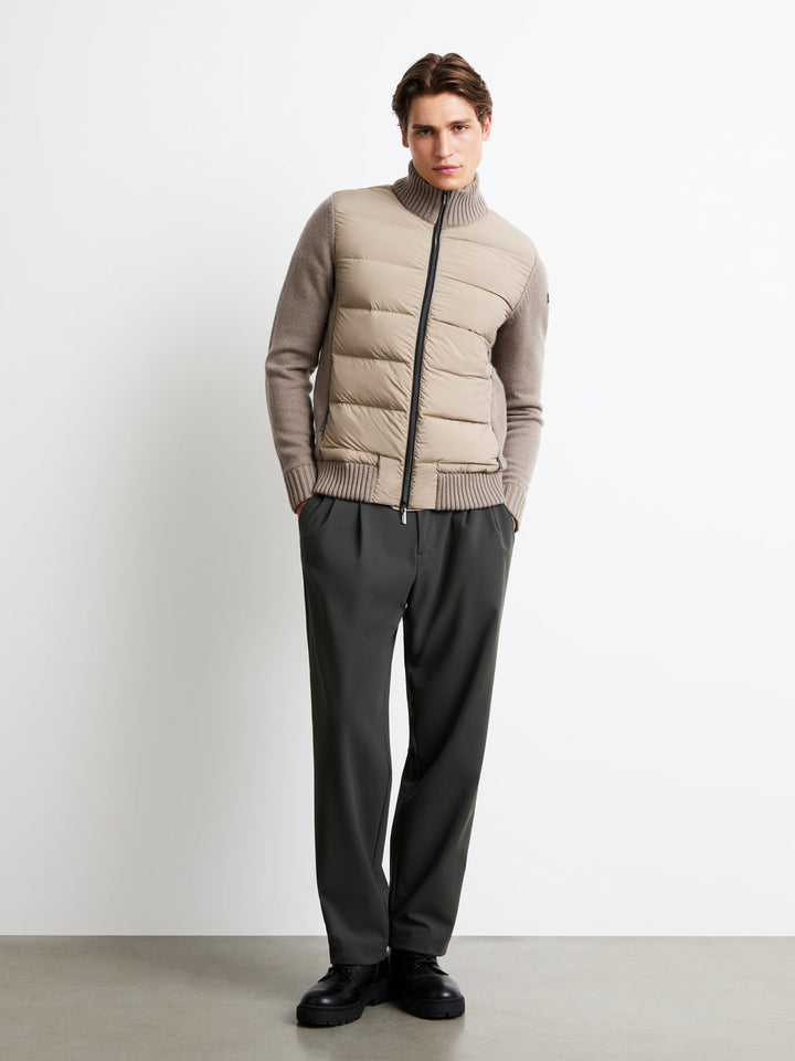 RRD - Veste hybride Wool Cash 7 en laine, cachemire et duvet Sable