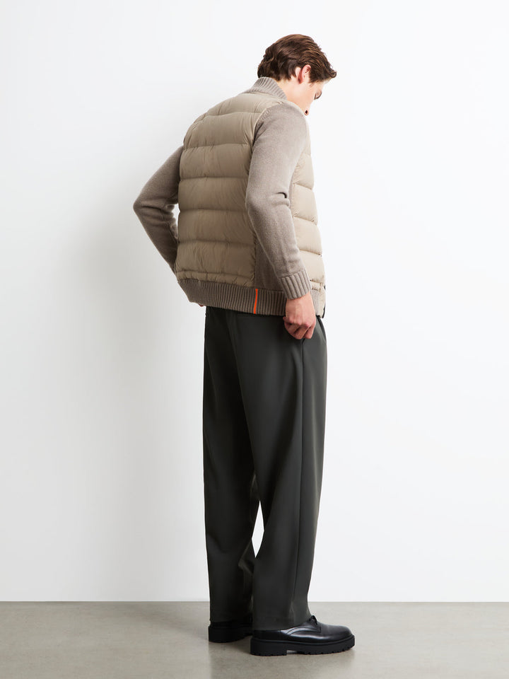 RRD - Veste hybride Wool Cash 7 en laine, cachemire et duvet Sable