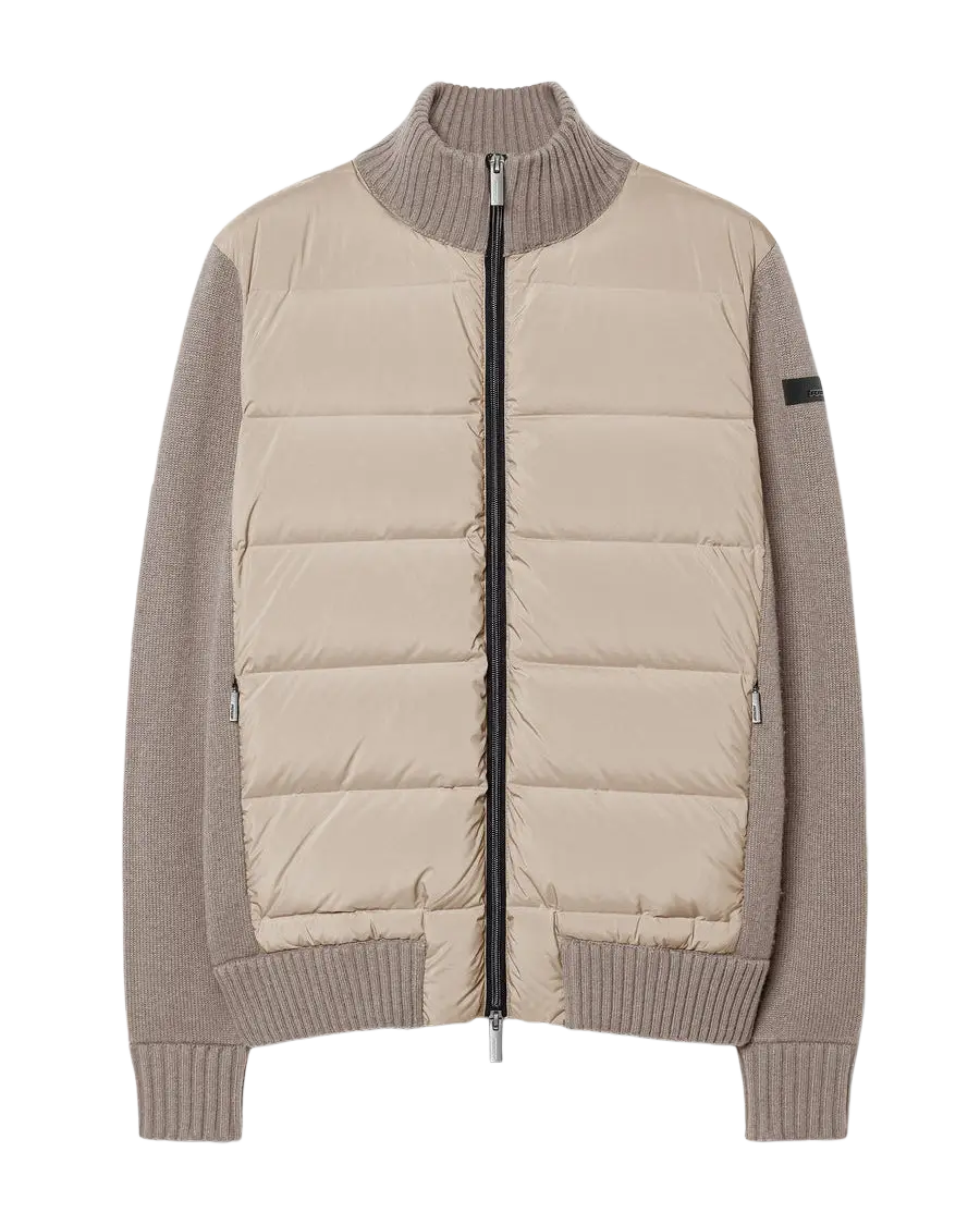 RRD - Veste hybride Wool Cash 7 en laine, cachemire et duvet Sable