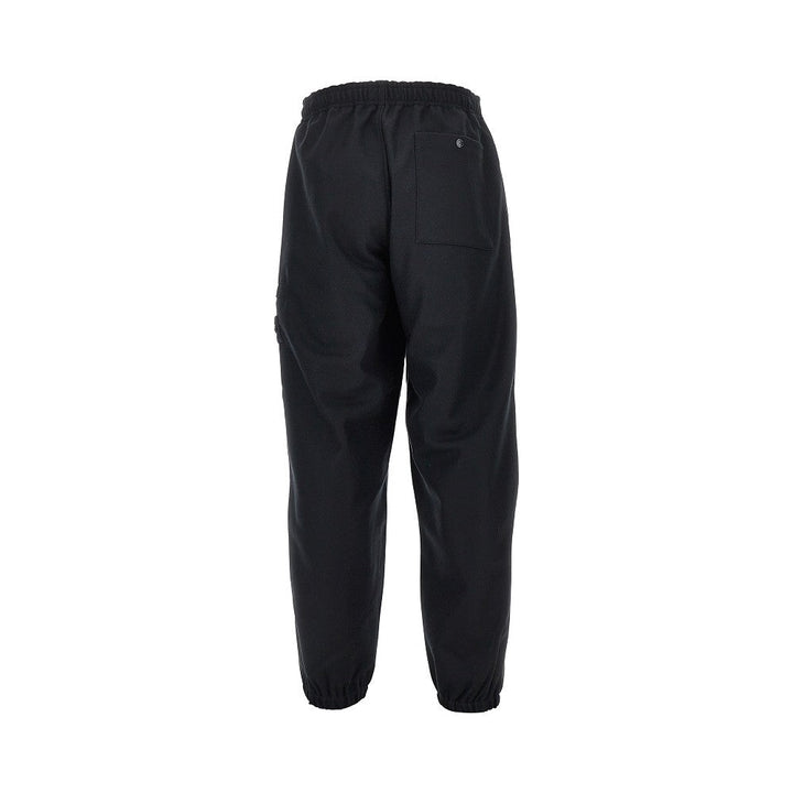 STONE ISLAND - Pantalon cargo jogger en laine Bleu marine