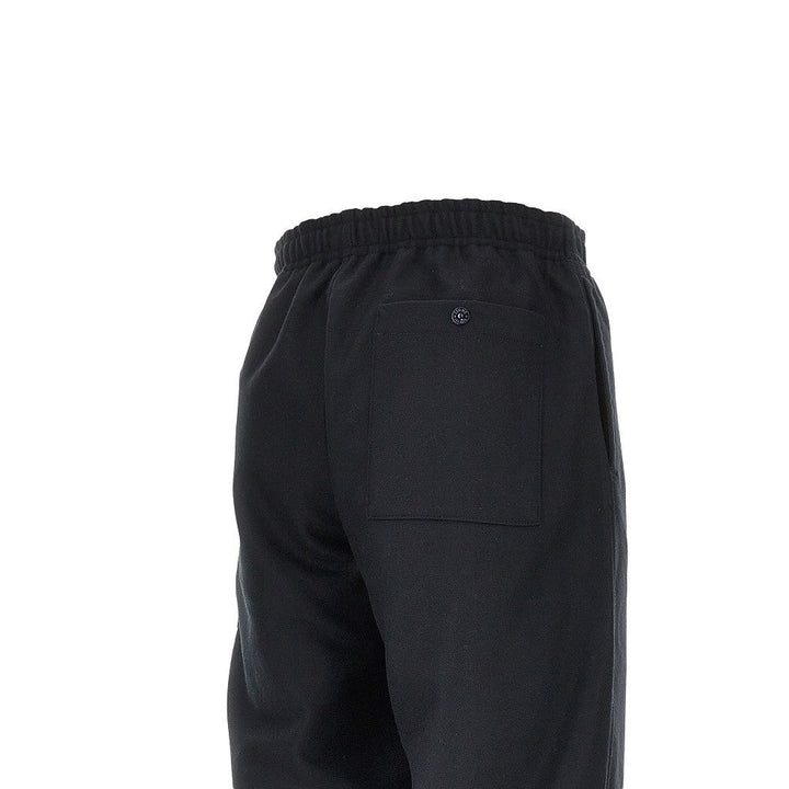 STONE ISLAND - Pantalon cargo jogger en laine Bleu marine