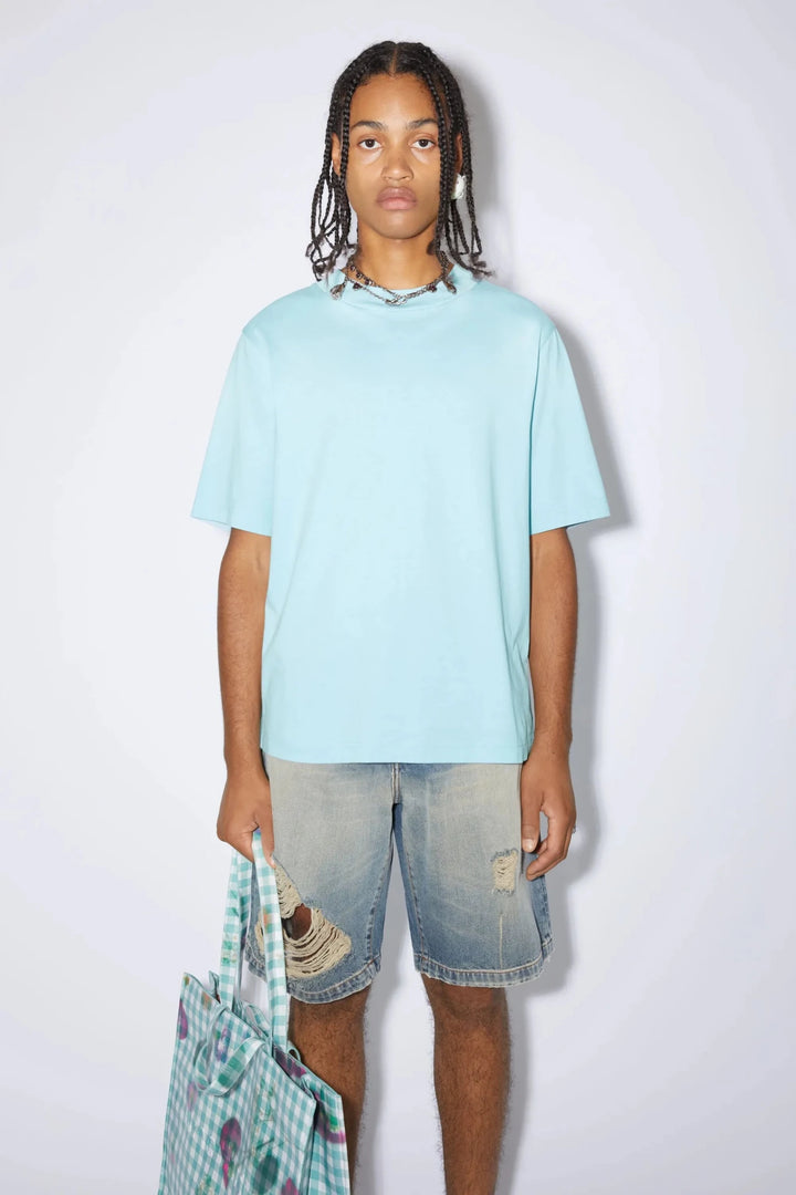 ACNE STUDIOS - T-shirt col rond Mineral Blue - Lothaire