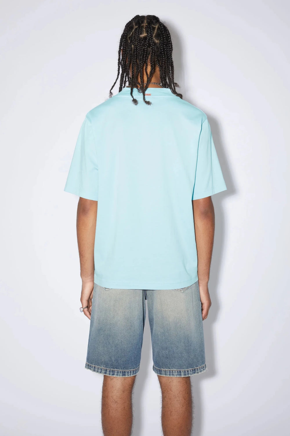 ACNE STUDIOS - T-shirt col rond Mineral Blue - Lothaire