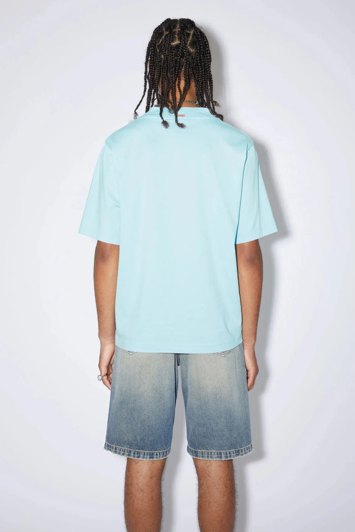 ACNE STUDIOS - T-shirt col rond Mineral Blue - Lothaire