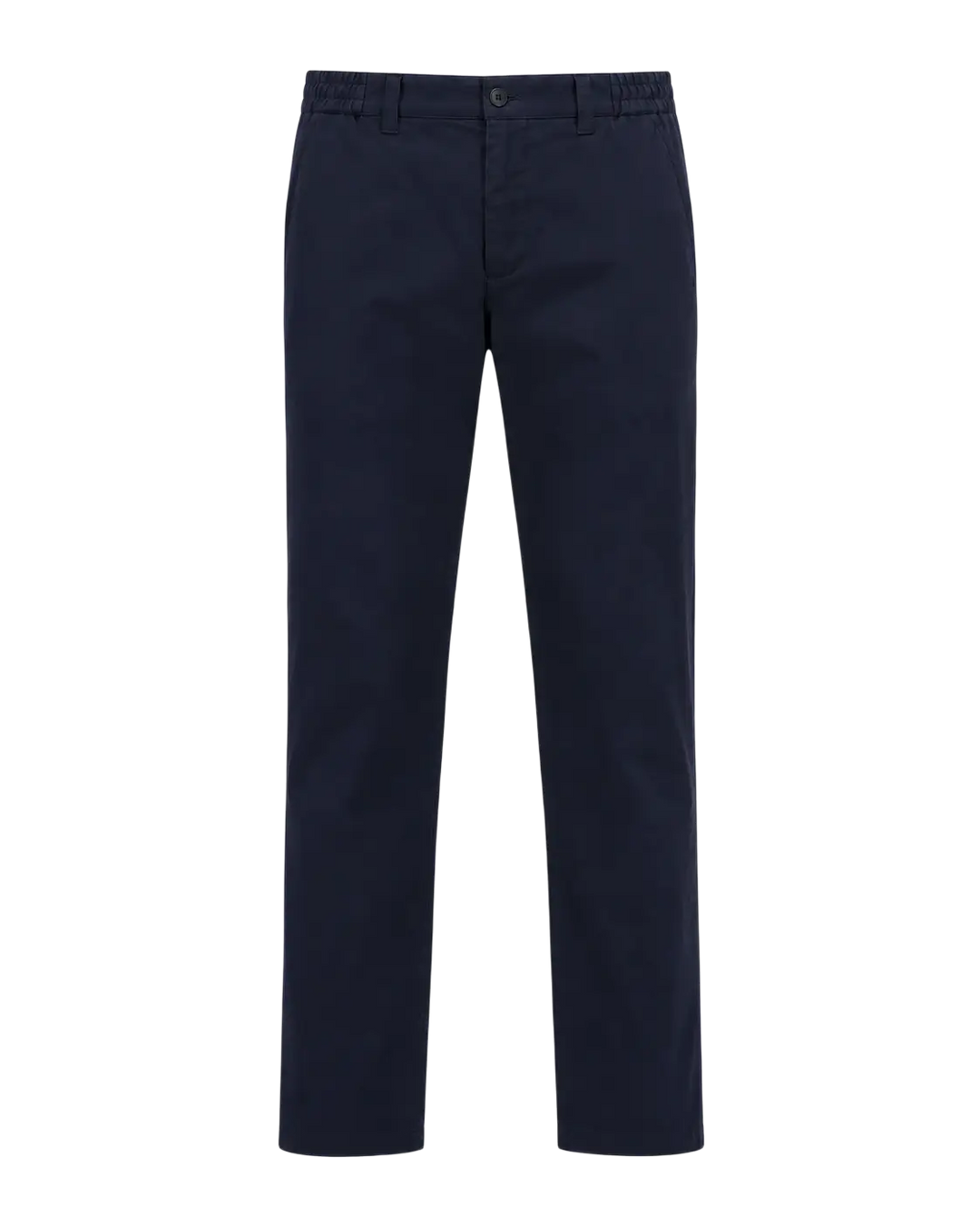 MONCLER - Pantalon ajusté en coton stretch Bleu marine