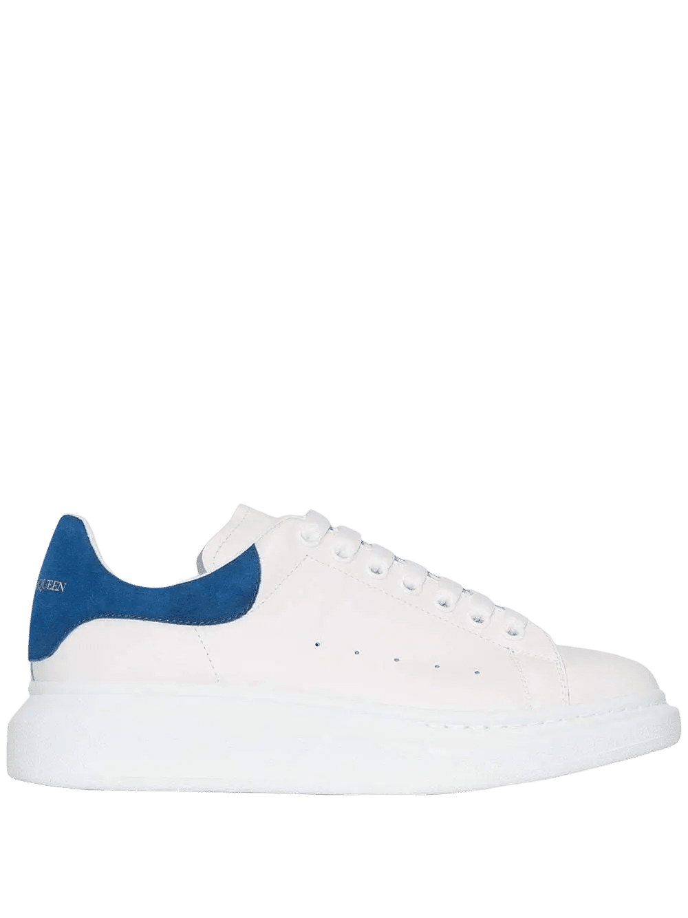 Alexander McQueen Baskets Oversized blanc/bleu - Lothaire