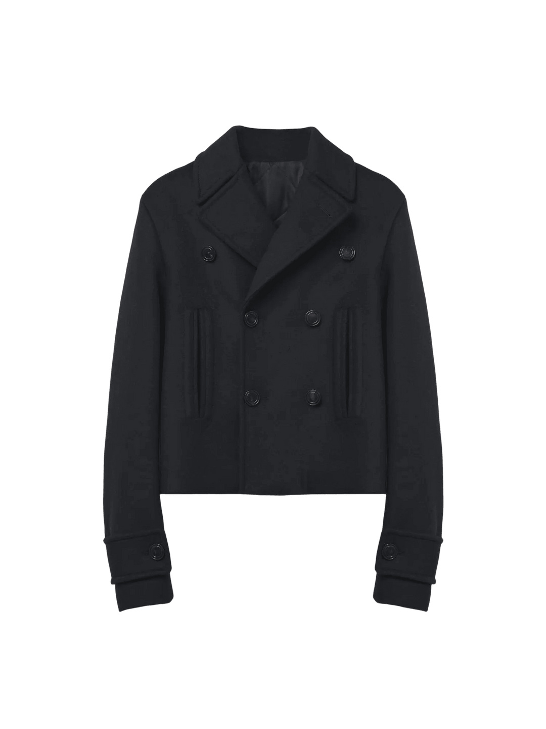 ALEXANDER MCQUEEN - Caban En Feutre De Laine pour Homme en Noir - Lothaire