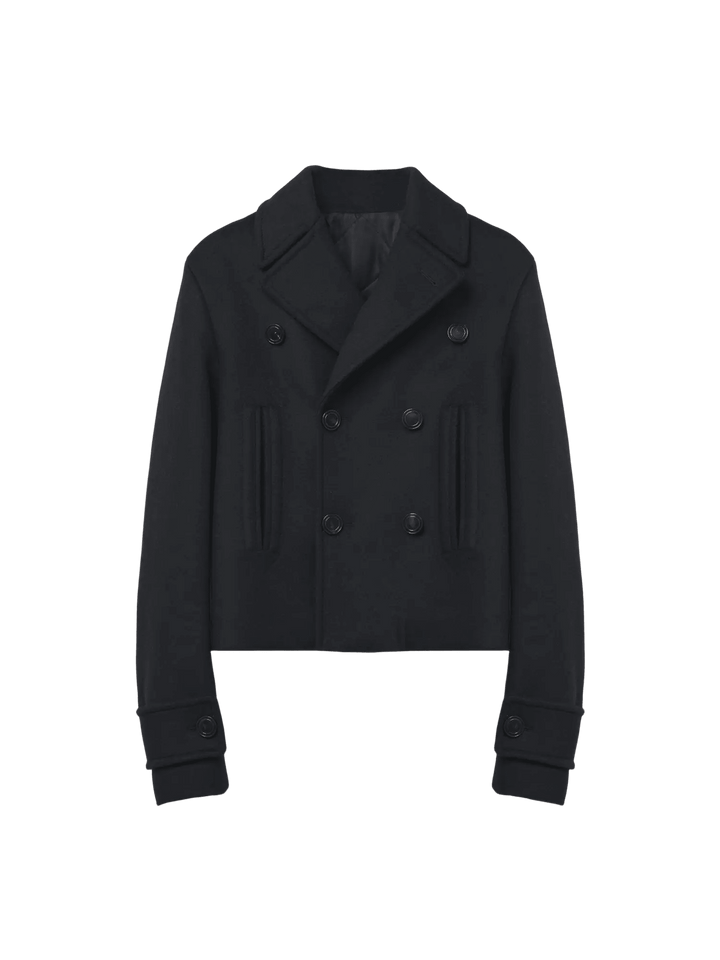 ALEXANDER MCQUEEN - Caban En Feutre De Laine pour Homme en Noir - Lothaire