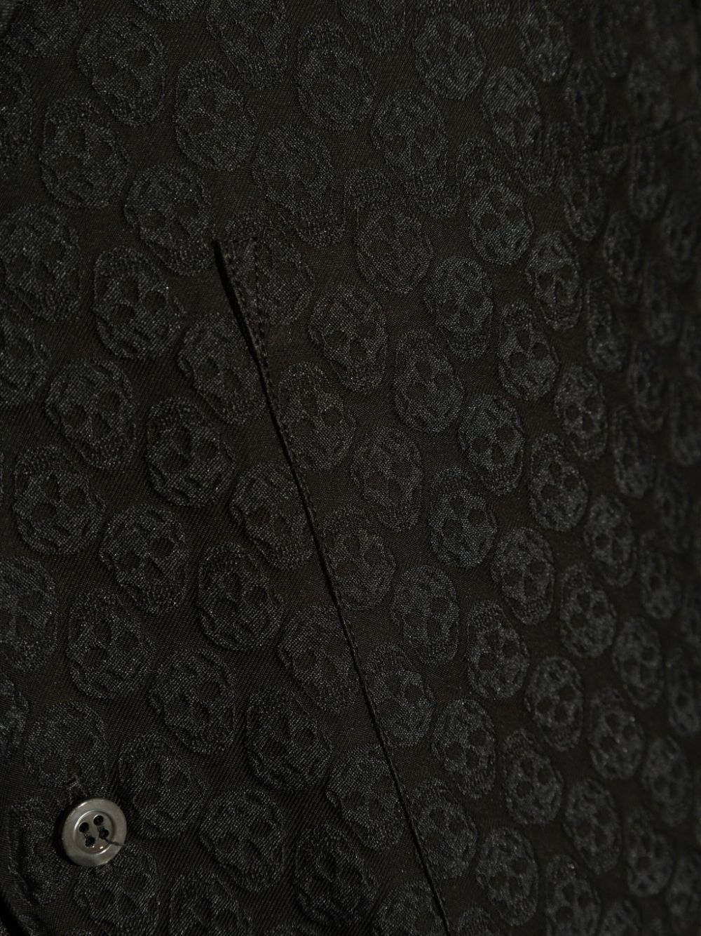 ALEXANDER MCQUEEN chemise à imprimé graphique noir - Lothaire