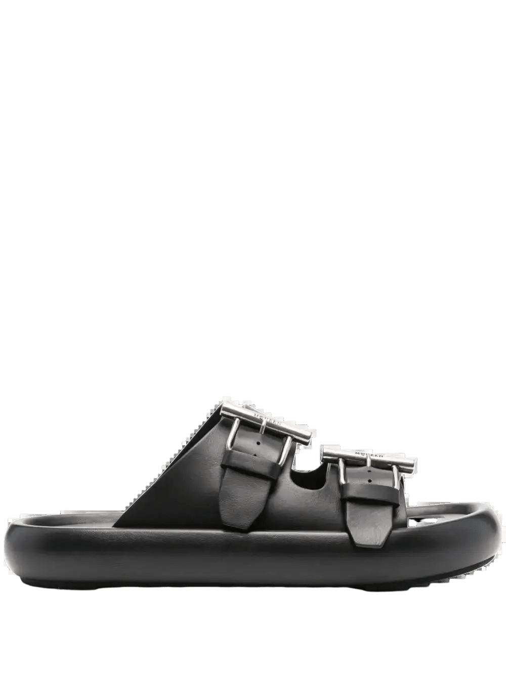 ALEXANDER MCQUEEN - Sandales en cuir noir - Lothaire