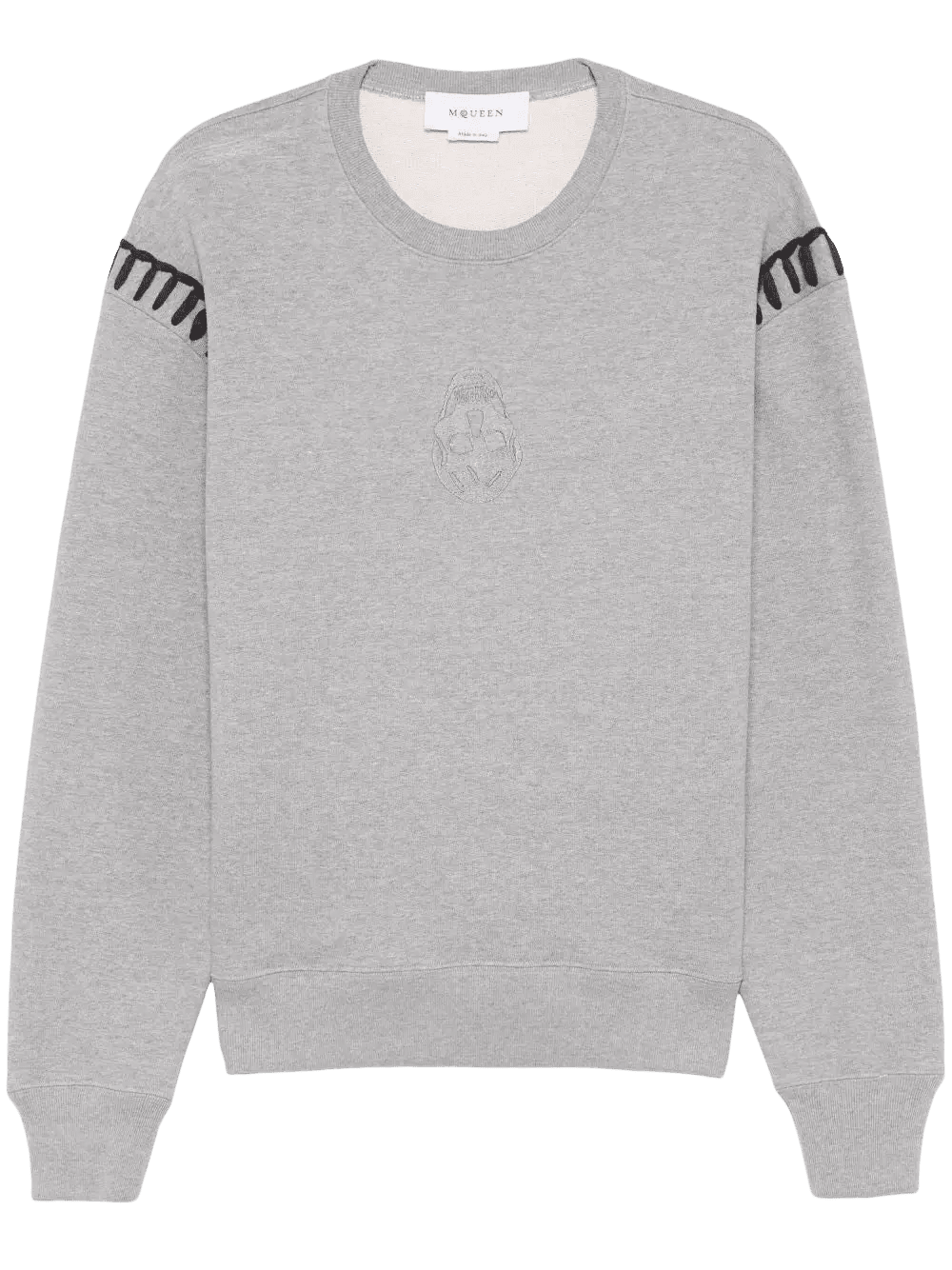 ALEXANDER MCQUEEN : sweat à imprimé tête de mort gris - Lothaire