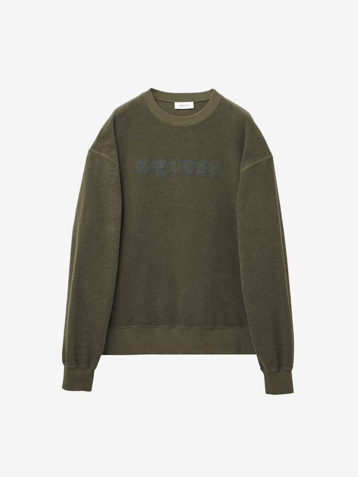 ALEXANDER MCQUEEN - Sweat-shirt À Logo McQueen pour Homme en Vert - Lothaire