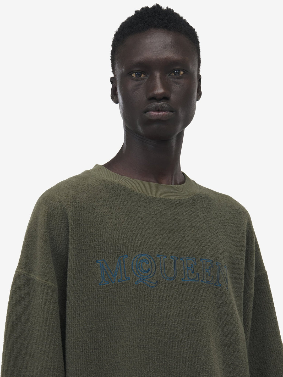 ALEXANDER MCQUEEN - Sweat-shirt À Logo McQueen pour Homme en Vert - Lothaire