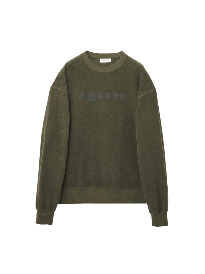 ALEXANDER MCQUEEN - Sweat-shirt À Logo McQueen pour Homme en Vert - Lothaire