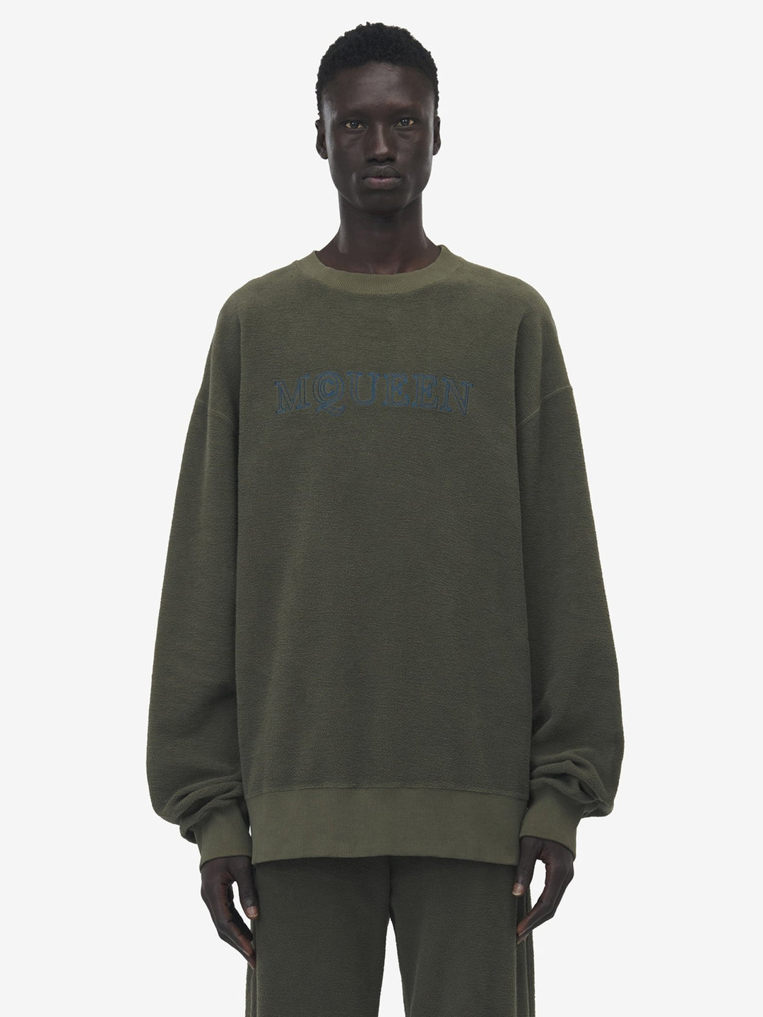ALEXANDER MCQUEEN - Sweat-shirt À Logo McQueen pour Homme en Vert - Lothaire
