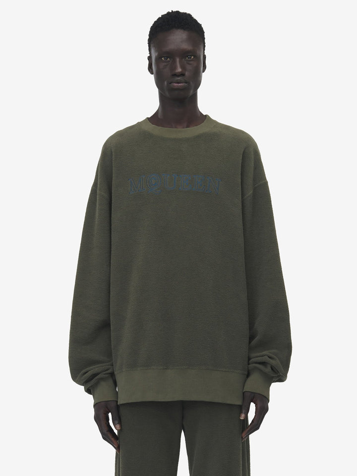 ALEXANDER MCQUEEN - Sweat-shirt À Logo McQueen pour Homme en Vert - Lothaire