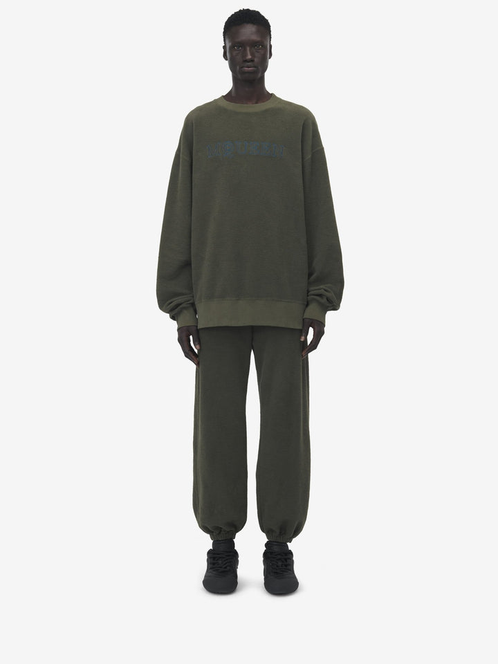 ALEXANDER MCQUEEN - Sweat-shirt À Logo McQueen pour Homme en Vert - Lothaire
