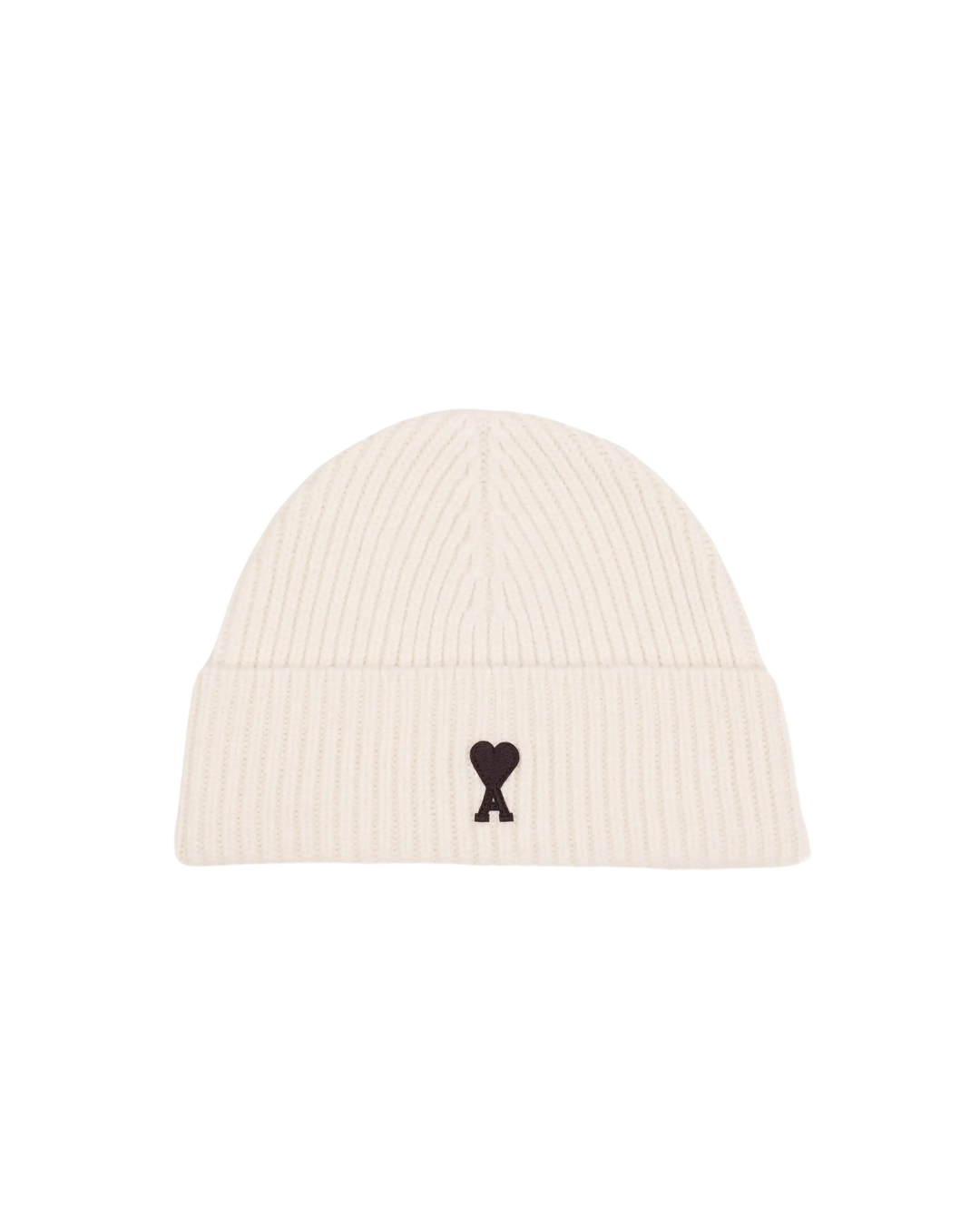 AMI - Bonnet blanc ami de cœur en laine - Lothaire