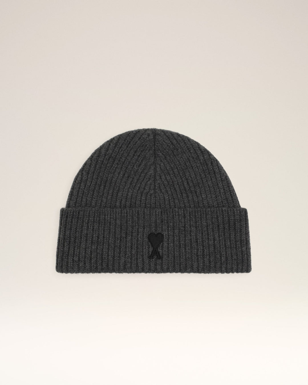 AMI - Bonnet gris ami de cœur en laine - Lothaire