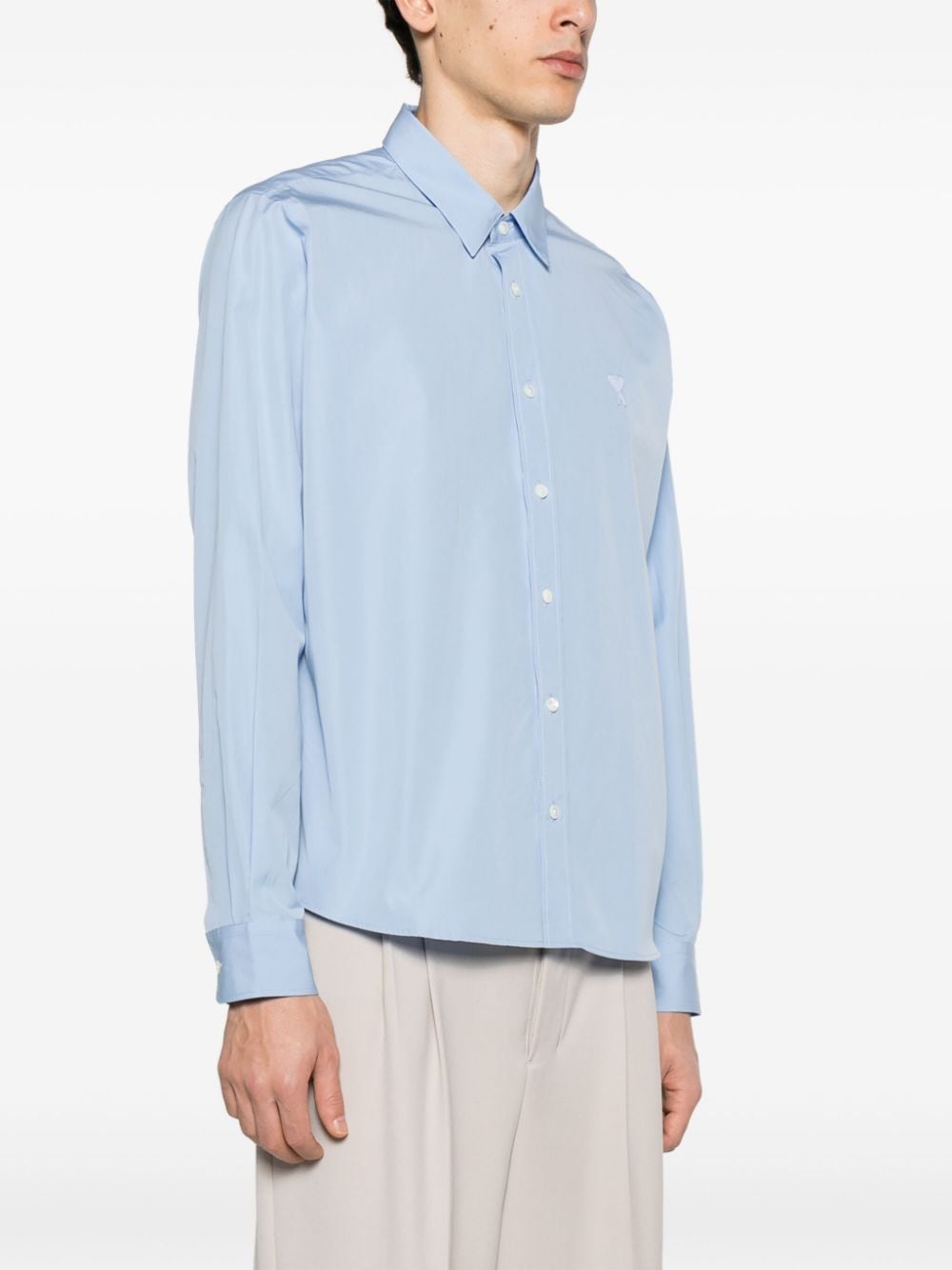 Ami chemise Ami de Coeur en coton rayé bleu/ Blanc - Lothaire