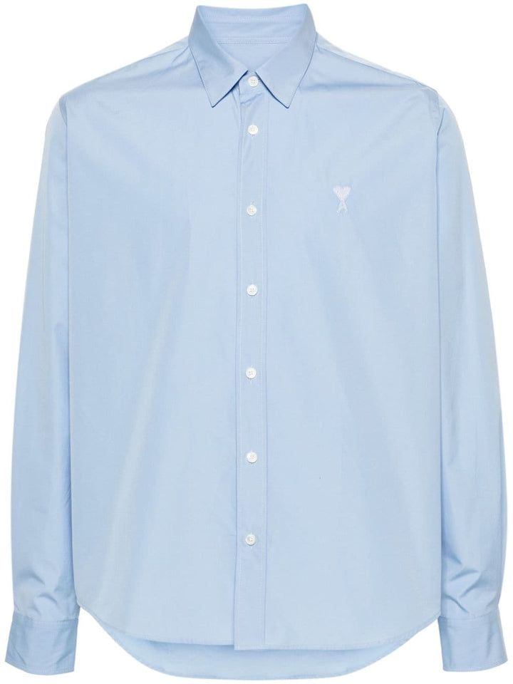 Ami chemise Ami de Coeur en coton rayé bleu/ Blanc - Lothaire