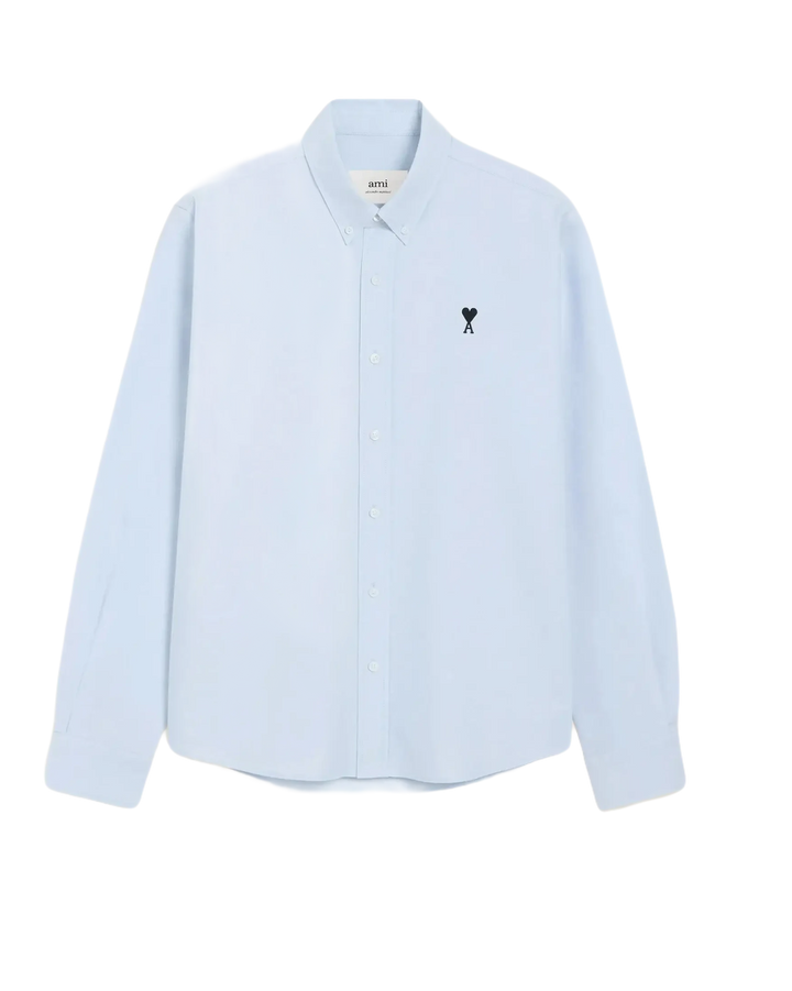 AMI - Chemise bleu en coton Bleu Ciel - Lothaire