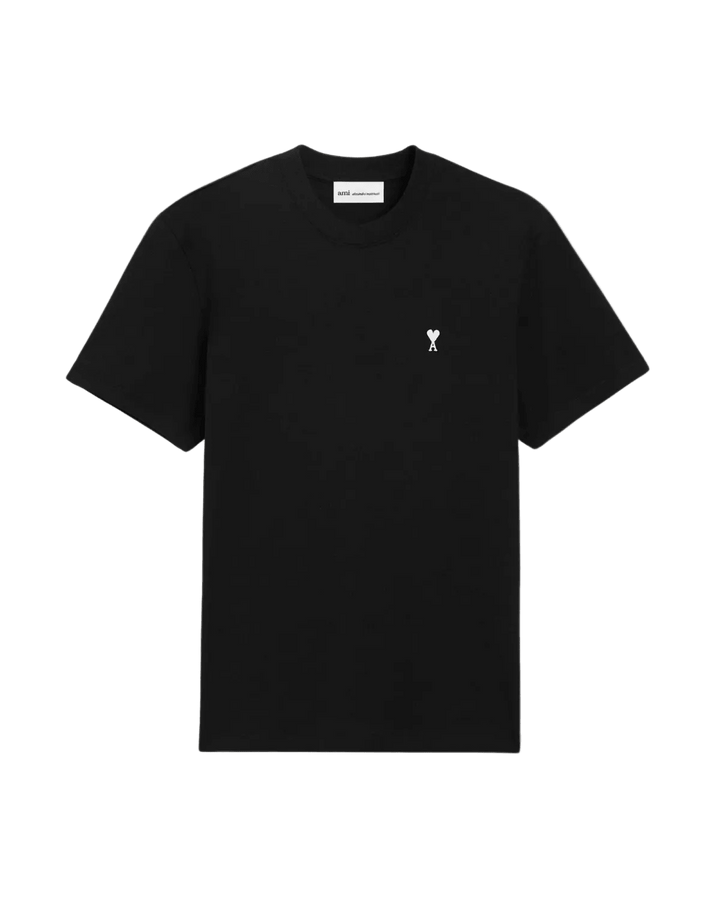 AMI PARIS - Ami de Coeur T-shirt in Light Cotton Jersey Noir - Lothaire