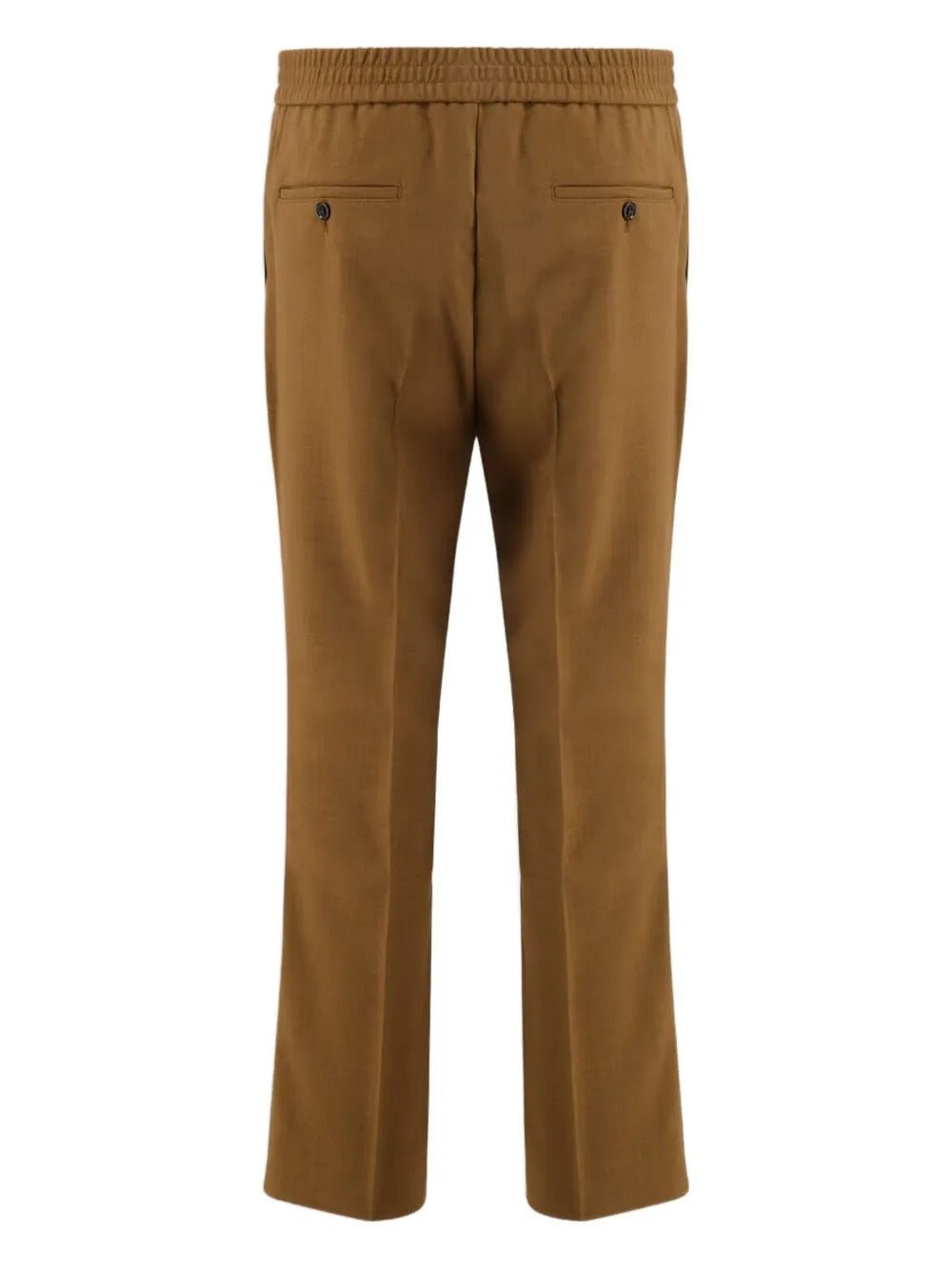 AMI PARIS - Black Wool Elasticated Waist Trousers noisette - Lothaire